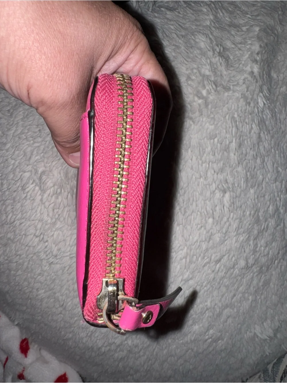 Kate Spade New York Wellesley Pink Pebbled Leather Zip Around Continental Wallet